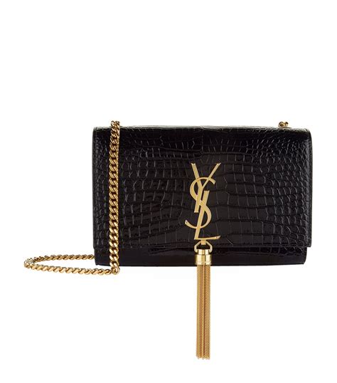 saint laurent bag croc|ysl kate small tassel crocodile.